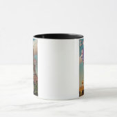 Vintager Eiffel-Turm Tasse (Zentrum)