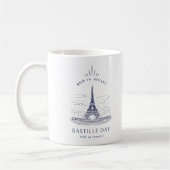 Vintager Eiffelturm Bastille Kaffeetasse (Links)