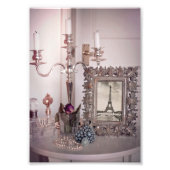 Vintager Eiffelturm-Foto Fotodruck (Vorne)