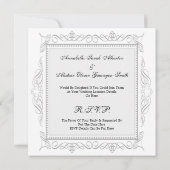 Vintager Eiffelturm in Paris Einladung (Rückseite)