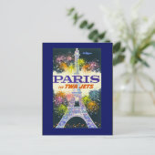 Vintager Eiffelturm in Paris - Frankreich Postkart Postkarte (Stehend Vorderseite)