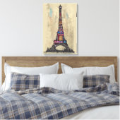 Vintager Eiffelturm Leinwanddruck (Insitu (Schlafzimmer))