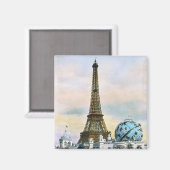 Vintager Eiffelturm Magnet (Vorderseite/Rückseite)