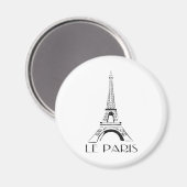 Vintager Eiffelturm Magnet (Vorderseite/Rückseite)