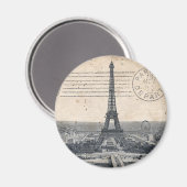 Vintager Eiffelturm Magnet (Vorderseite/Rückseite)