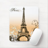 Vintager Eiffelturm-Mauspad Mousepad (Mit Mouse)
