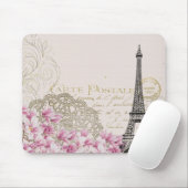 Vintager Eiffelturm Mousepad (Mit Mouse)