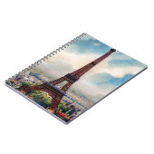 Vintager Eiffelturm Notizblock (Linke Seite)