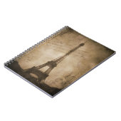 Vintager Eiffelturm Notizblock (Linke Seite)