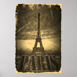 Vintager Eiffelturm Paris #2 Poster