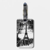 Vintager Eiffelturm Paris 3 Gepäckanhänger (Rückseite vertikal)
