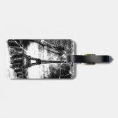 Vintager Eiffelturm Paris 3 Gepäckanhänger (Rückseite horizontal)