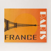 Vintager Eiffelturm Paris Europa Reisen Puzzle (Horizontal)