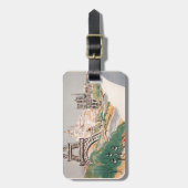 Vintager Eiffelturm Paris Luftreisewerbung Gepäckanhänger (Vorderseite vertikal)