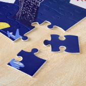 Vintager Eiffelturm Paris Luftreisewerbung Puzzle (Seite)