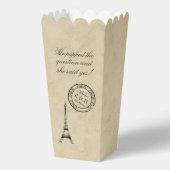 Vintager Eiffelturm Paris Postmark Gastgeschenk Ho Geschenkschachtel (Vorderseite)