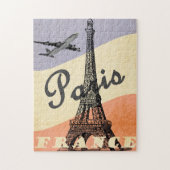 Vintager Eiffelturm Paris Puzzle (Vertikal)