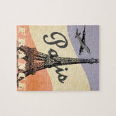 Vintager Eiffelturm Paris Puzzle (Horizontal)