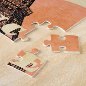 Vintager Eiffelturm Paris Puzzle (Seite)