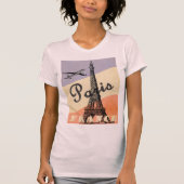 Vintager Eiffelturm Paris T-Shirt (Vorderseite)