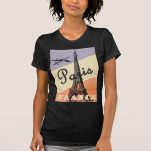 Vintager Eiffelturm Paris T-Shirt