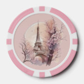 Vintager Eiffelturm Poker Chip (Vorderseite)