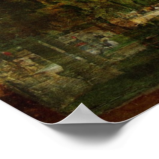 Vintager Eiffelturm Poster (Ecke)