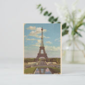 Vintager Eiffelturm Postkarte (Stehend Vorderseite)