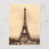 Vintager Eiffelturm Postkarte (Vorderseite)