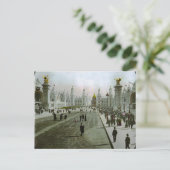 Vintager Eiffelturm Postkarte (Stehend Vorderseite)