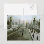 Vintager Eiffelturm Postkarte (Vorne/Hinten)