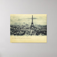 Vintager Eiffelturm Postkarte Kunst, Dichtung und