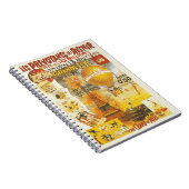 Vintager Eiffelturm und Ballon Notizblock (Rechte Seite)