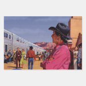 Vintager einheimischer Amerikanische Ureinwohner a Geschenkpapier Set (Vorderseite)