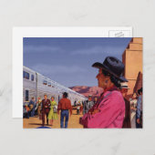 Vintager einheimischer Amerikanische Ureinwohner a Postkarte (Vorne/Hinten)