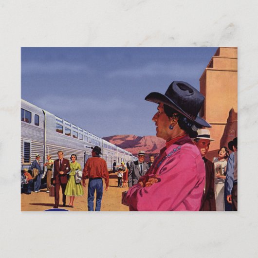 Vintager einheimischer Amerikanische Ureinwohner a Postkarte (Vorderseite)