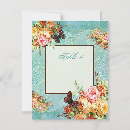 Vintager Einladung (Rückseite)