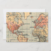 Vintager Einladung zum Hochzeitsfeiern (Rückseite)