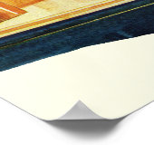 Vintager Einzelhandel, Einzelhandel mit Menschenfe Poster (Ecke)