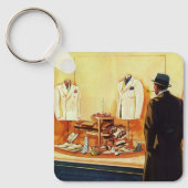 Vintager Einzelhandel, Einzelhandel mit Menschenfe Schlüsselanhänger (Vorderseite)