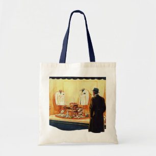 Vintager Einzelhandel, Einzelhandel mit Menschenfe Tragetasche