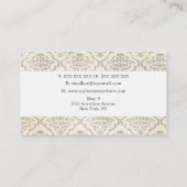 Vintager einzigartiger beruflicher visitenkarte (Rückseite)