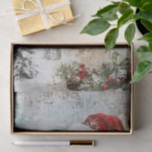 Vintager Eisbär Weihnachtsalter Seidenpapier (Geschenk)