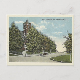 Vintager Eisberg Michigan Postkarte