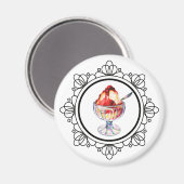 Vintager Eiscreme-Magnet Magnet (Vorderseite/Rückseite)