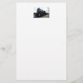 Vintager Eisenbahn-Dampfzug Briefpapier (Vorderseite)