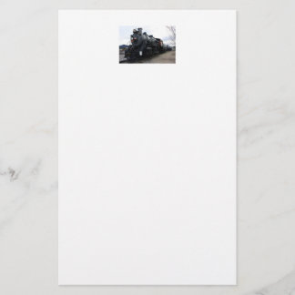 Vintager Eisenbahn-Dampfzug Briefpapier