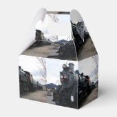 Vintager Eisenbahn-Dampfzug Geschenkschachtel (Rückseite)