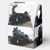 Vintager Eisenbahn-Dampfzug Geschenkschachtel (Geöffnet)