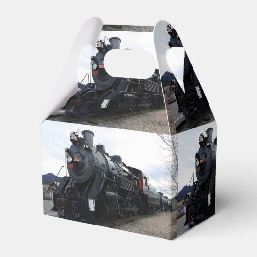 Vintager Eisenbahn-Dampfzug Geschenkschachtel (Vorderseite)